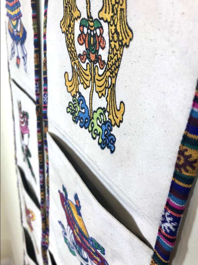 8 Auspicious Symbol Banner Set with Pockets - Image 3