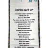 Banner with Quote from H.H the 14th Dalai Lama - Never Give Up - Image 2