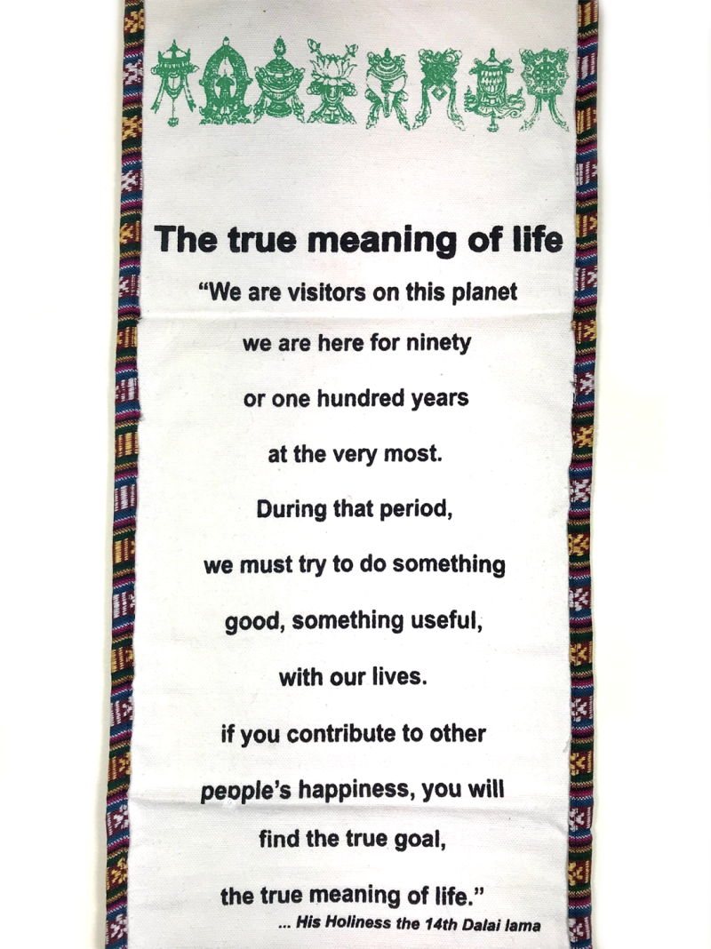 Auspicious Symbol Banner with Pockets - Image 4