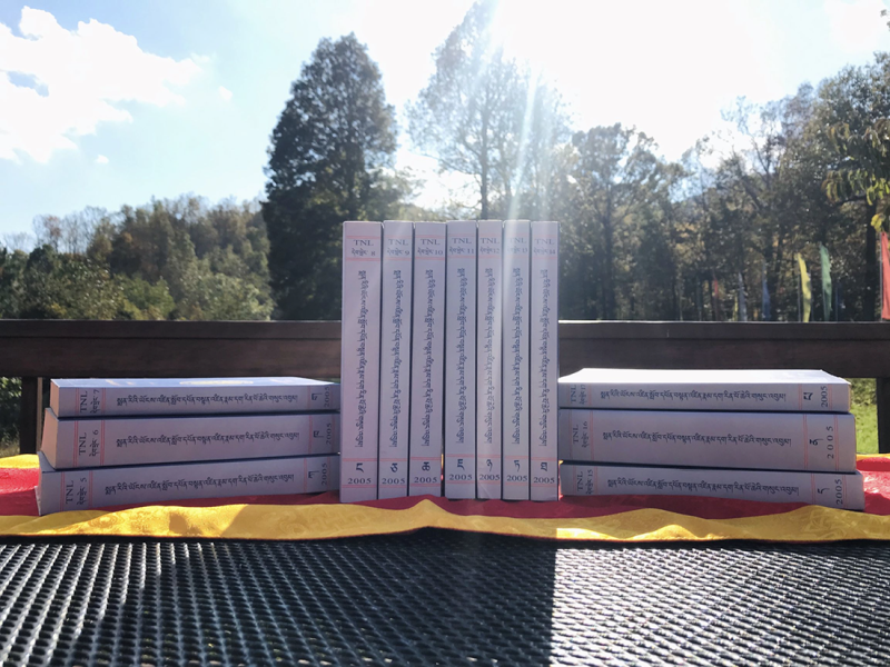 Collected Works of Yongdzin Tenzin Namdak Rinpoche, 13 volume set (in Tibetan)