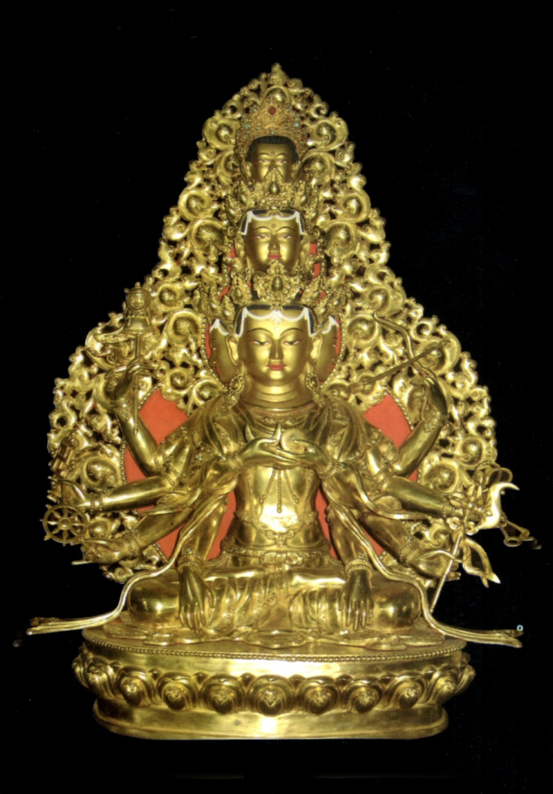 Gyalwa Duepa: A statue in Triten Norbutse Monastery