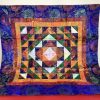 Large Quilted Altar Cloth with Gold-Colored Thread - Image 2