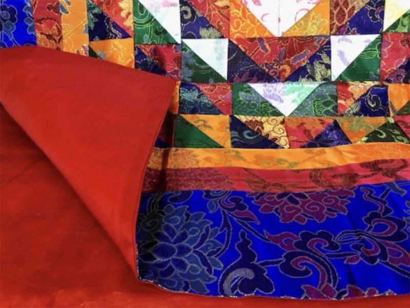 Large Quilted Altar Cloth with Gold-Colored Thread - Image 3