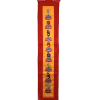 Ma Tri, Bön Heart Mantra with Lotus Flowers Banner