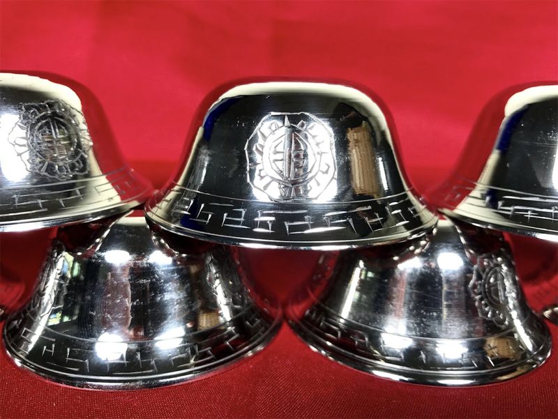 Offering Bowl set of 7: White Metal, 3.5″ diameter - Image 2