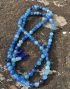 Blue Agate With Lapis Spaced Mala