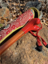 Kangling with mixed brocade, red base