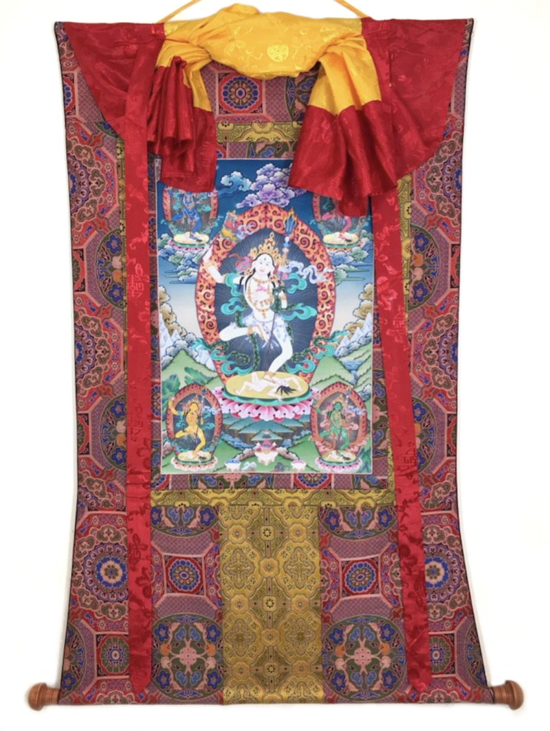 Khandros (Goddesses) of the Five Elements Thangka