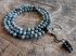 Eagle Eye Agate with Black Onyx Mala